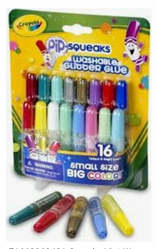 CRAYOLA 16CT PIP SQUEAKS GLITTER GLUE 3 CRAYOLA 16CT PIP SQUEAKS GLITTER GLUE - Image 2