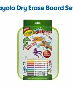 CRAYOLA DRY ERASE BOARD SET W/MARKERS