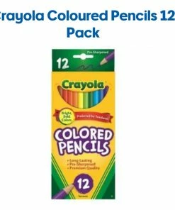 CRAYOLA PENCILS COLORED 12 PKT