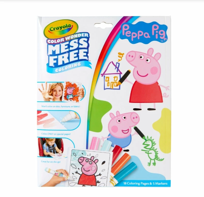 CRAYOLA COLOR WONDER FOLDALOPE PEPPA PIG 3 CRAYOLA COLOR WONDER FOLDALOPE PEPPA PIG