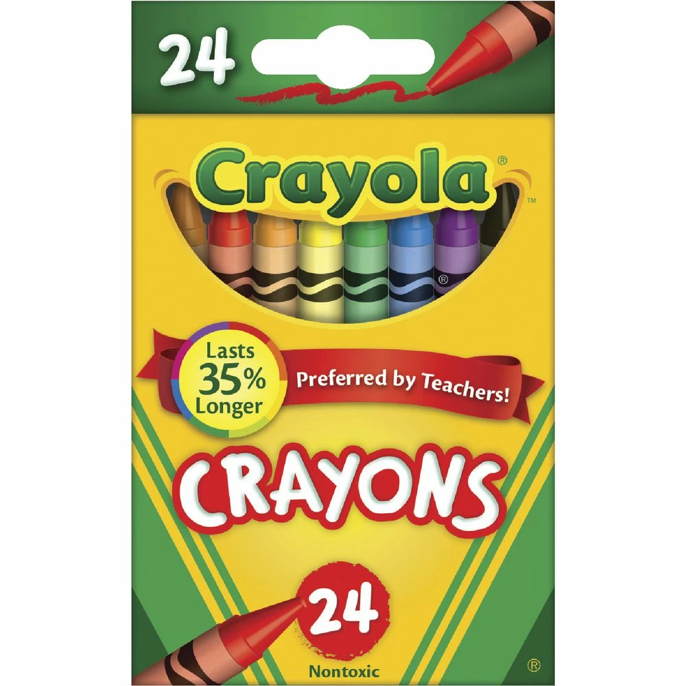 CRAYOLA CRAYONS 24 TUCK BOX 3 CRAYOLA CRAYONS 24 TUCK BOX