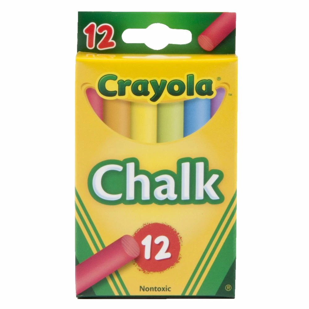 CRAYOLA CHALK COLORED 3 CRAYOLA CHALK COLORED