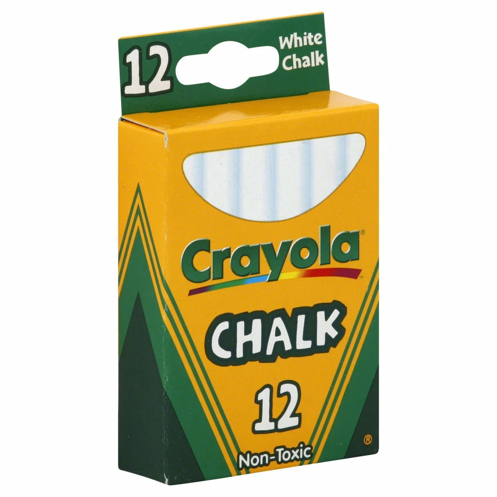 CRAYOLA CHALK WHITE 12 STICK 3 CRAYOLA CHALK WHITE 12 STICK