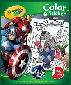 CRAYOLA COLOR & STICKER BOOK AVENGERS