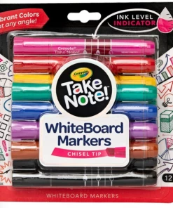 CRAYOLA TAKE NOTE WHITE BOARD BL MARKERS