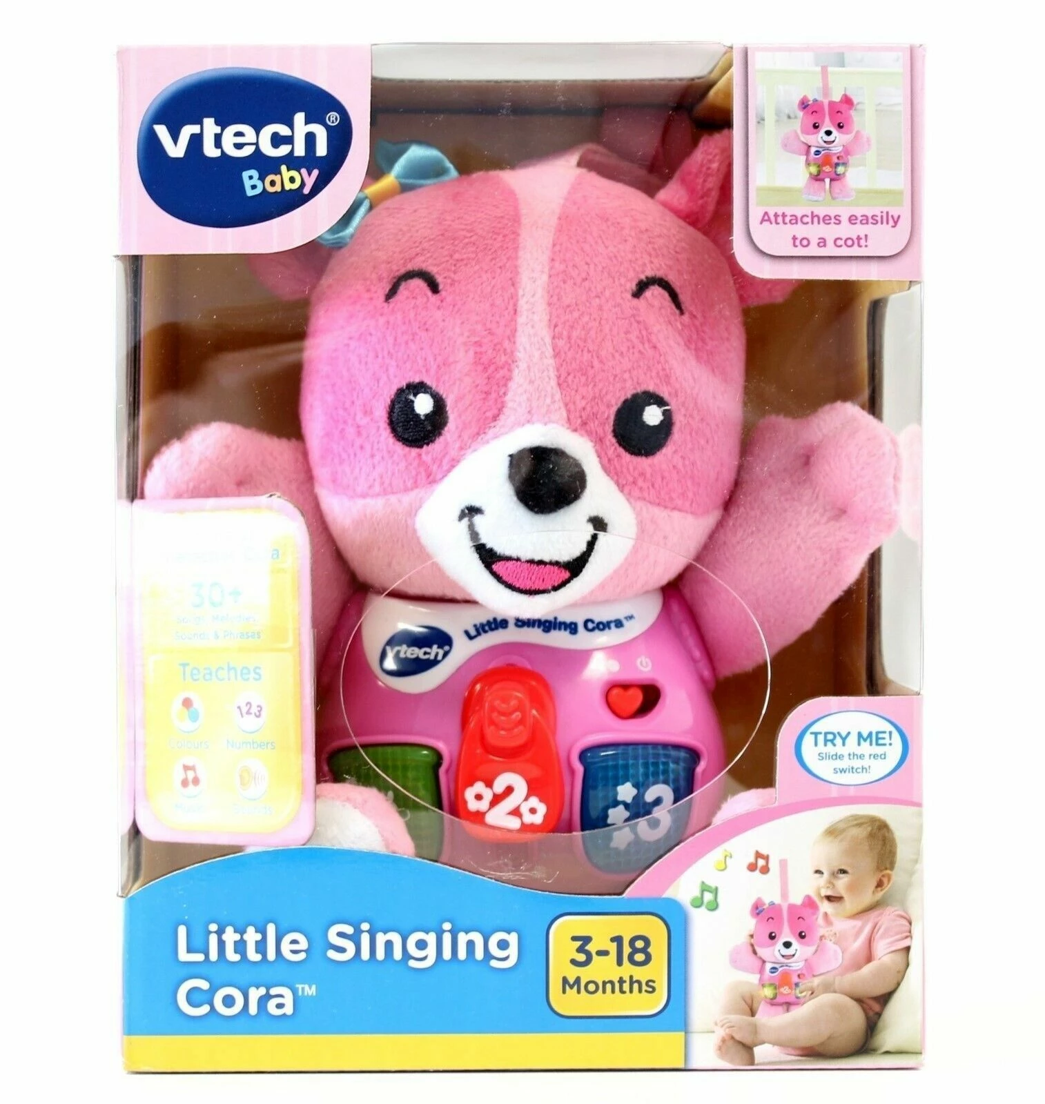 VTECH LITTLE SINGING CORA PINK 3 VTECH LITTLE SINGING CORA PINK