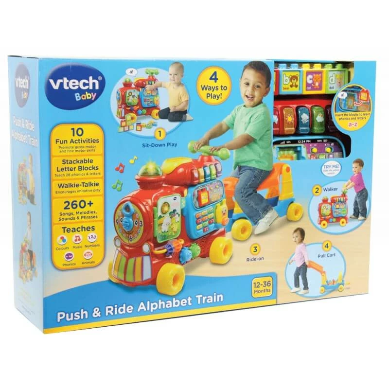 VTECH PUSH & RIDE ALPHABET TRAIN 3 VTECH PUSH & RIDE ALPHABET TRAIN