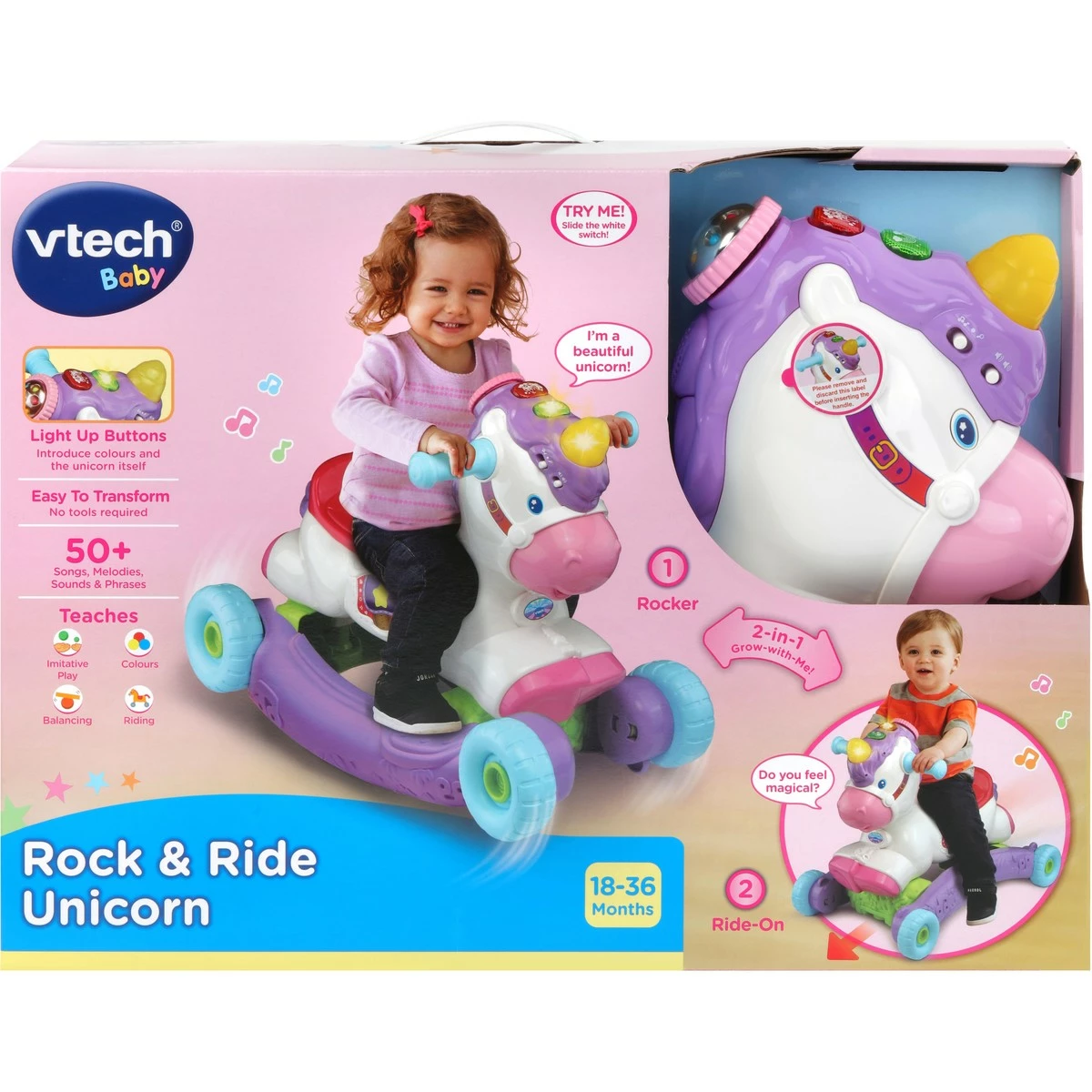 VTECH ROCK & RIDE UNICORN 3 VTECH ROCK & RIDE UNICORN