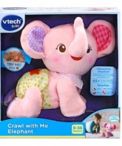VTECH CRAWL WITH ME ELEPHANT PINK