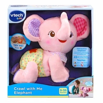 VTECH CRAWL WITH ME ELEPHANT PINK 3 VTECH CRAWL WITH ME ELEPHANT PINK