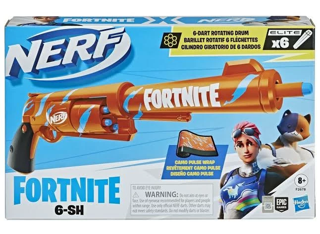 NERF FORTNITE SIX SHOOTER 3 NERF FORTNITE SIX SHOOTER