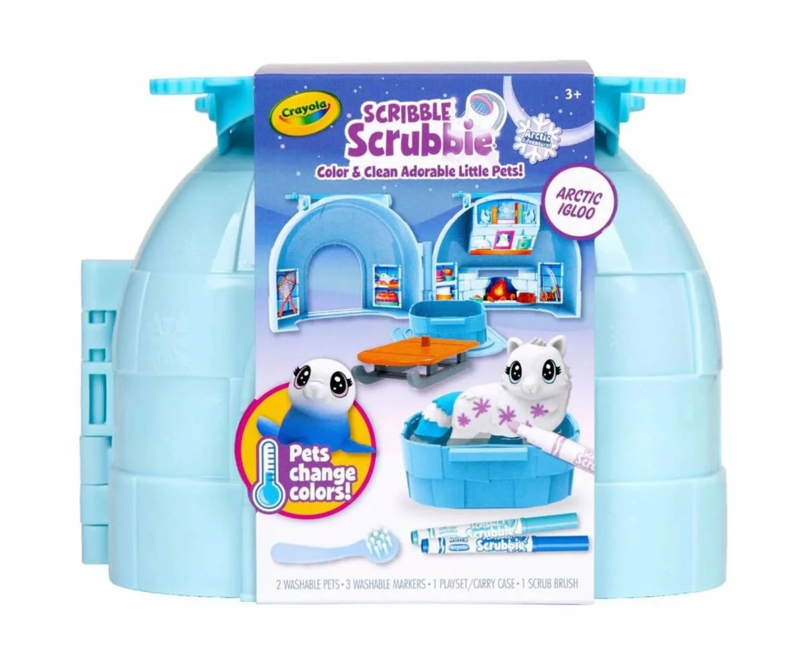 CRAYOLA SCRIBBLE SCRUBBIE ARCTIC IGLOO 3 CRAYOLA SCRIBBLE SCRUBBIE ARCTIC IGLOO