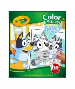 CRAYOLA COLOR & STICKER BOOK BLUEY