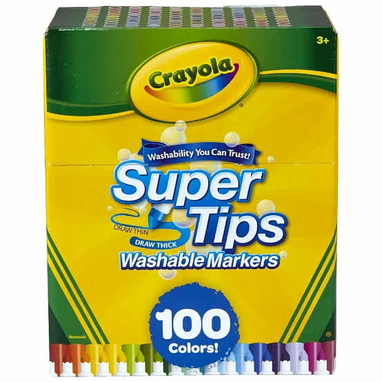 CRAYOLA MARKER SUPER TIPS 100 3 CRAYOLA MARKER SUPER TIPS 100