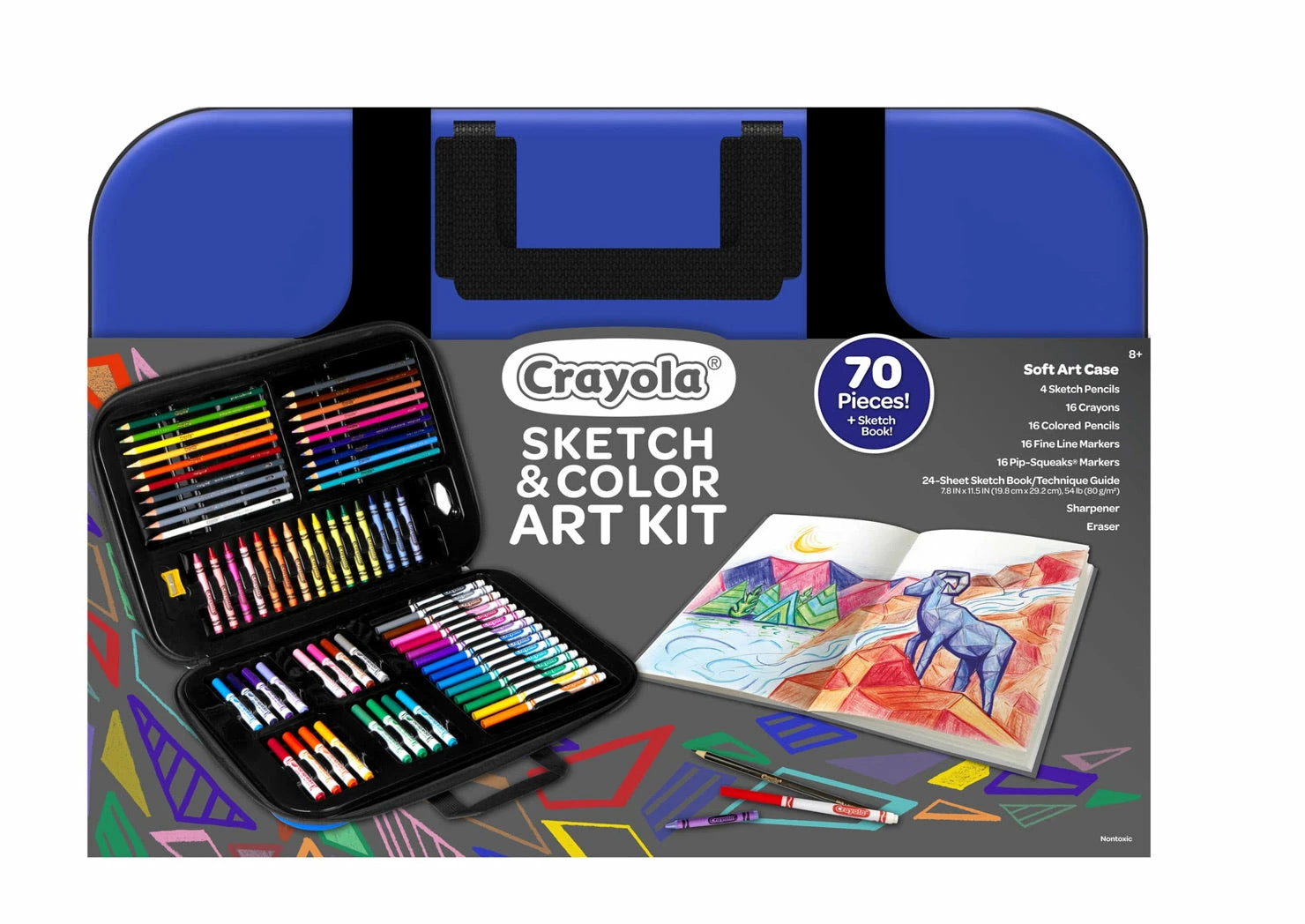 CRAYOLA SKETCH & COLOR ART KIT 3 CRAYOLA SKETCH & COLOR ART KIT