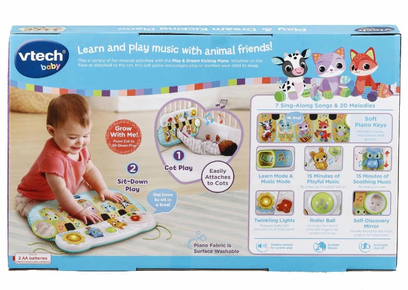 VTECH PLAY & DREAM KICKING PIANO 4 VTECH PLAY & DREAM KICKING PIANO - Image 2