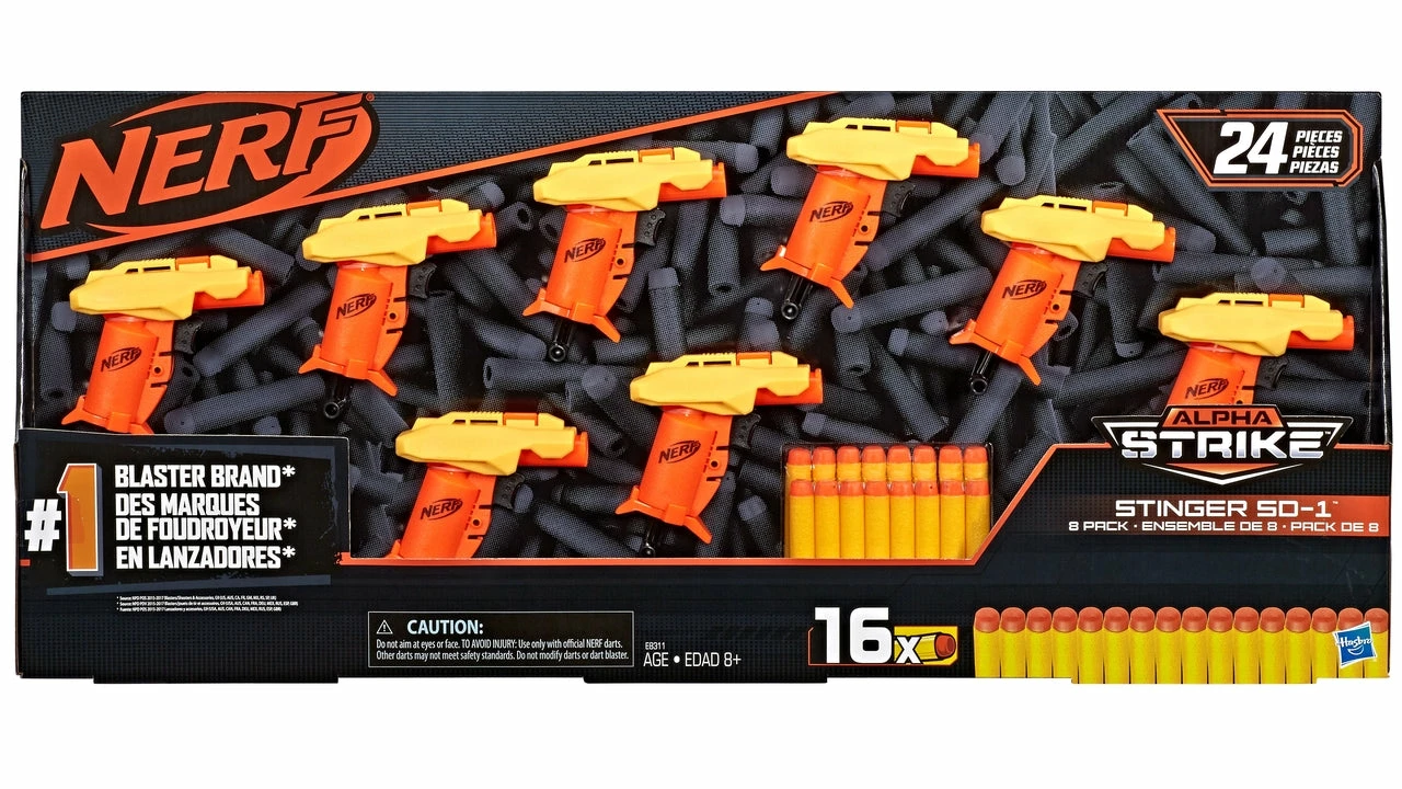 NERF ALPHA STRIKE STINGER 8PK 3 NERF ALPHA STRIKE STINGER 8PK