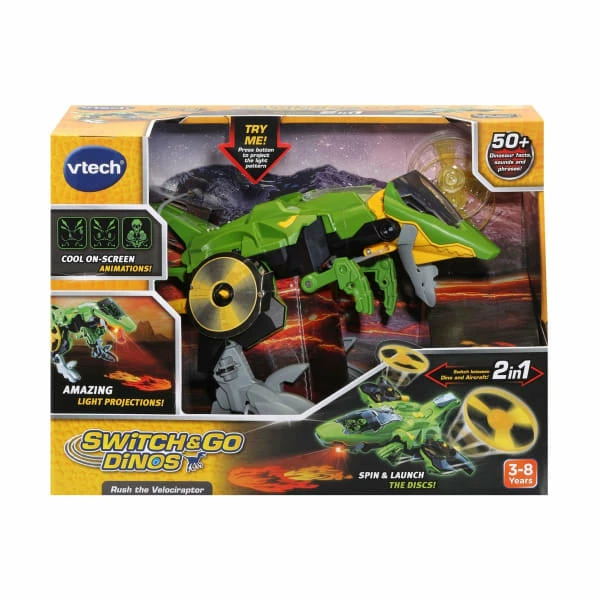 VTECH SWITCH & GO RUSH THE VELOCIRAPTOR 3 VTECH SWITCH & GO RUSH THE VELOCIRAPTOR