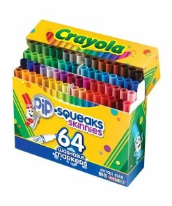 CRAYOLA MARKER PIP SQUEAKS SKINNIES 64CT