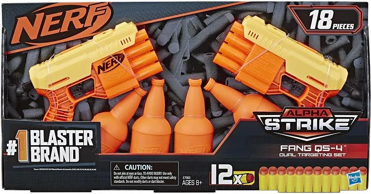 NERF ALPHA STRIKE FANG 4 DUEL TGT SET 3 NERF ALPHA STRIKE FANG 4 DUEL TGT SET