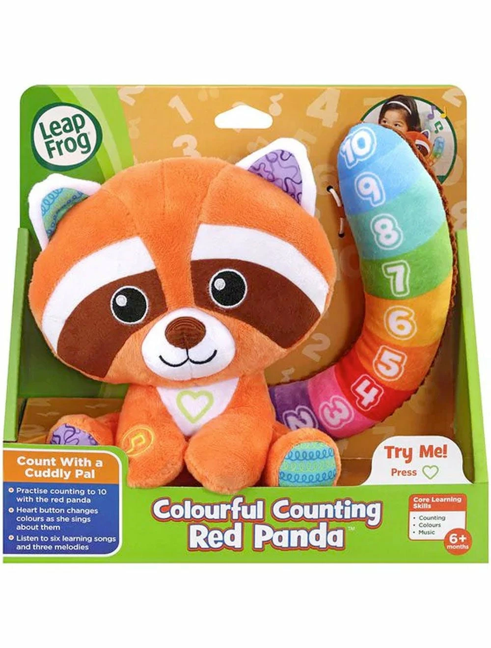 L/F COLOURFUL COUNTING RED PANDA 3 L/F COLOURFUL COUNTING RED PANDA