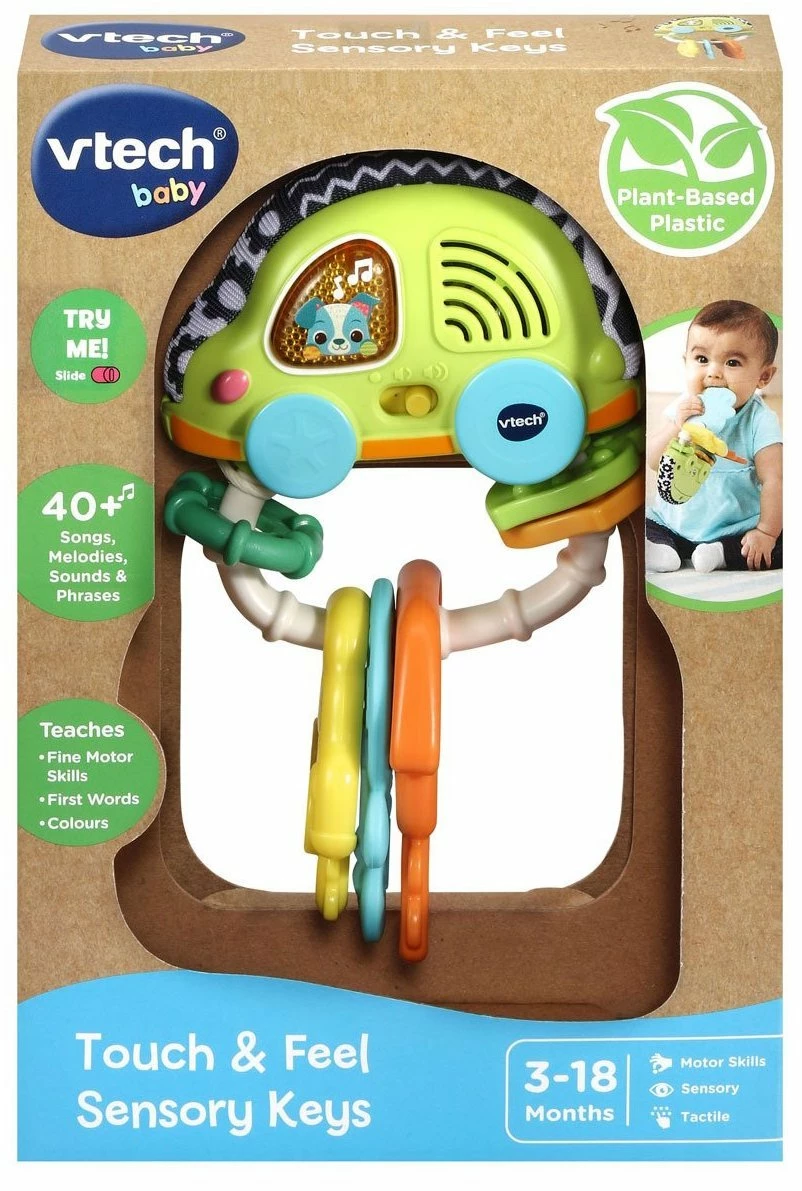 VTECH TOUCH & FEEL CAR KEY RATTLE 3 VTECH TOUCH & FEEL CAR KEY RATTLE