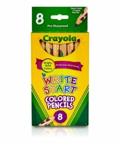 CRAYOLA PENCILS COLORED WRITE START 8CT