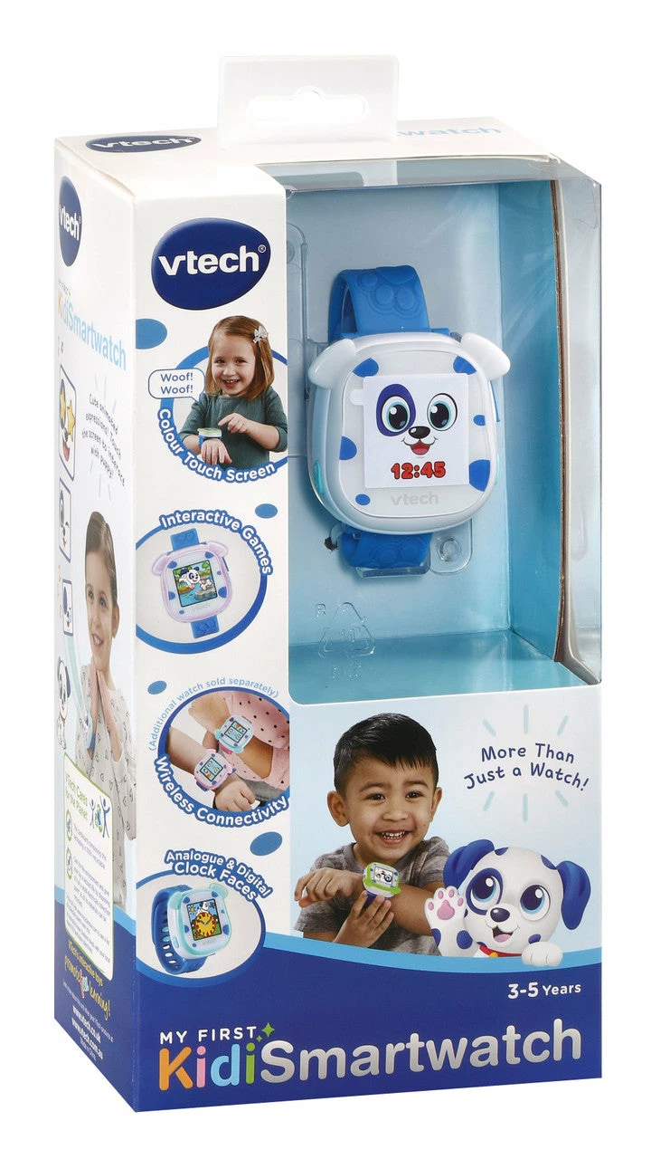 VTECH MY FIRST KIDI SMARTWATCH BLUE 3 VTECH MY FIRST KIDI SMARTWATCH BLUE