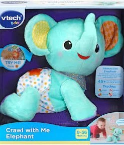 VTECH CRAWL WITH ME ELEPHANT BLUE