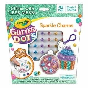 GLITTER DOTS SPARKLE CHARMS 3 GLITTER DOTS SPARKLE CHARMS