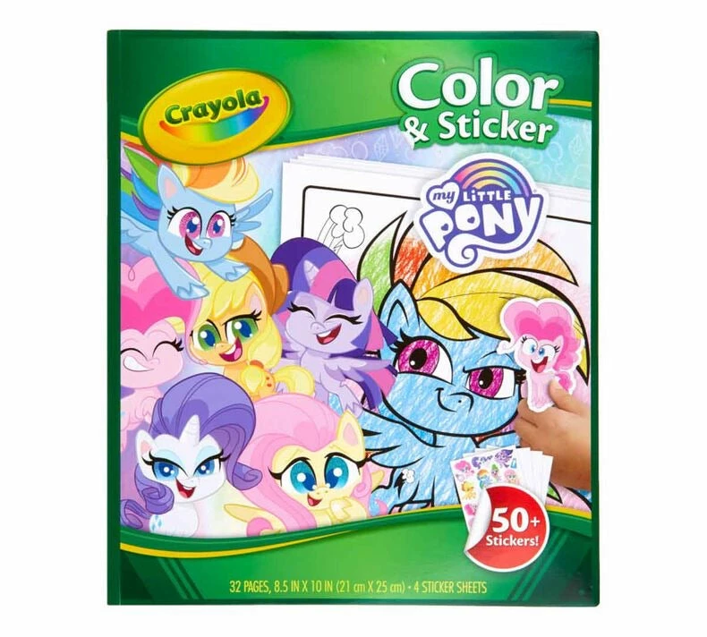 CRAYOLA COLOR & STICKER BOOK MLP 3 CRAYOLA COLOR & STICKER BOOK MLP
