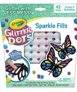 GLITTER DOTS SPARKLE FILLS BUTTERFLY