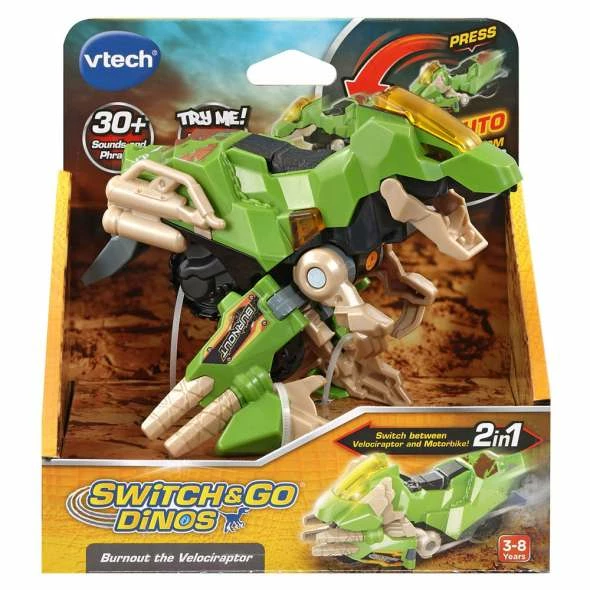 VTECH SWITCH & GO BURNOUT VELOCIRAPTOR 3 VTECH SWITCH & GO BURNOUT VELOCIRAPTOR