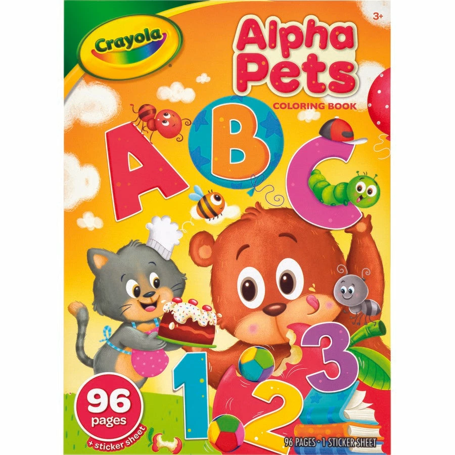 CRAYOLA COLORING BOOK ALPHA PETS 3 CRAYOLA COLORING BOOK ALPHA PETS