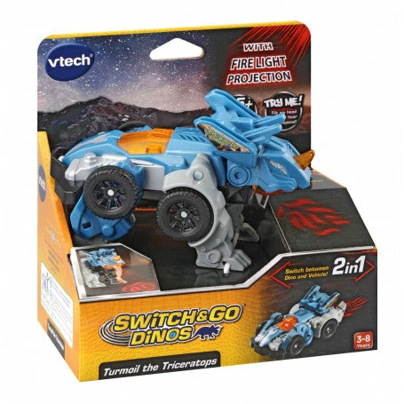 VTECH SWITCH & GO TURMOIL TRICERATOPS 4 VTECH SWITCH & GO TURMOIL TRICERATOPS - Image 2