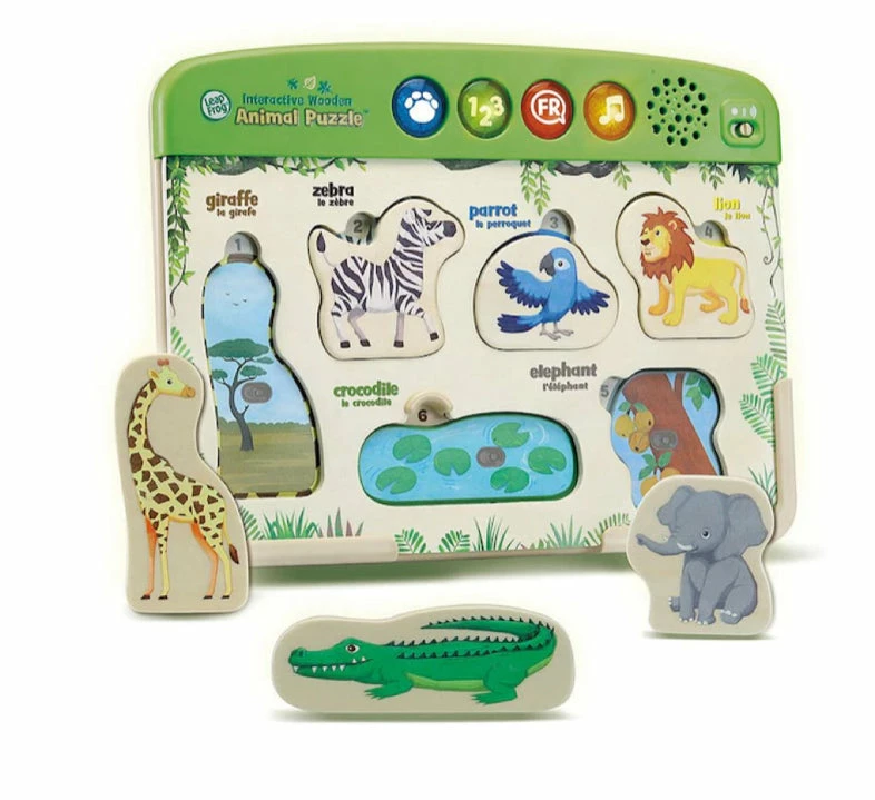 L/F INTERACTIVE WOODEN ANIMAL PUZZLE 3 L/F INTERACTIVE WOODEN ANIMAL PUZZLE
