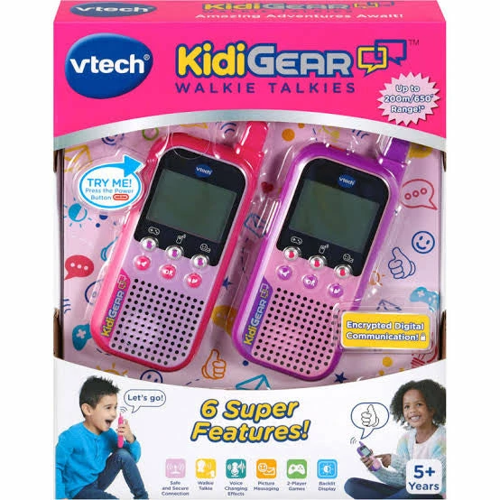 VTECH KIDIGEAR WALKIE TALKIE PINK 3 VTECH KIDIGEAR WALKIE TALKIE PINK