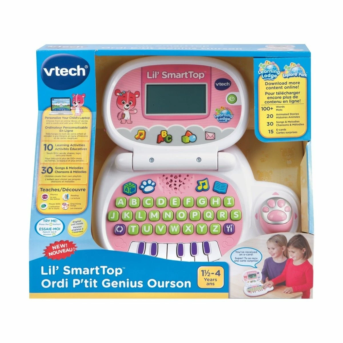 VTECH LITTLE SMART TOP PINK 3 VTECH LITTLE SMART TOP PINK